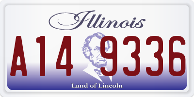 IL license plate A149336