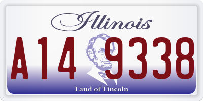 IL license plate A149338