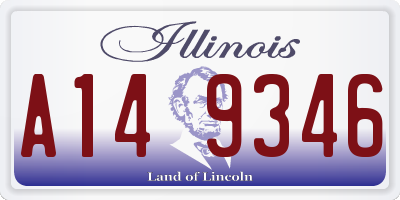 IL license plate A149346