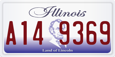 IL license plate A149369