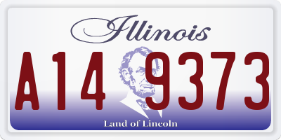 IL license plate A149373