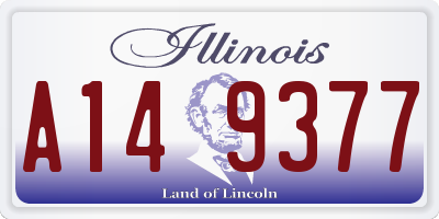 IL license plate A149377