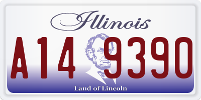 IL license plate A149390