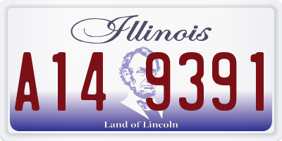 IL license plate A149391