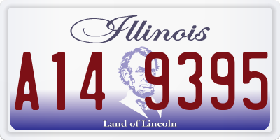IL license plate A149395