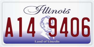 IL license plate A149406