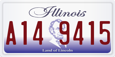 IL license plate A149415