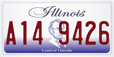 IL license plate A149426