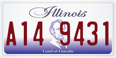 IL license plate A149431