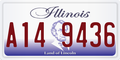 IL license plate A149436