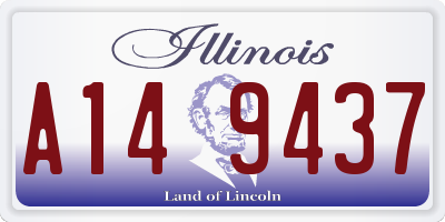 IL license plate A149437