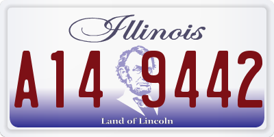 IL license plate A149442