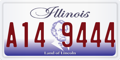 IL license plate A149444