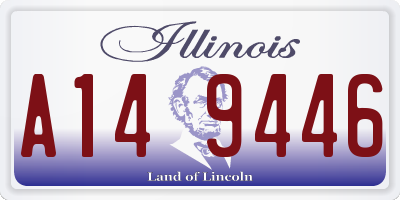 IL license plate A149446