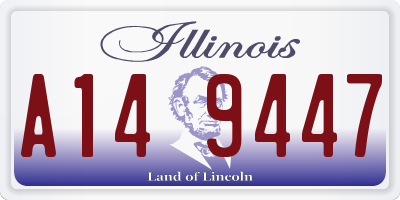 IL license plate A149447