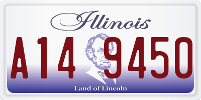 IL license plate A149450