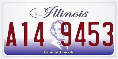 IL license plate A149453