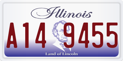 IL license plate A149455