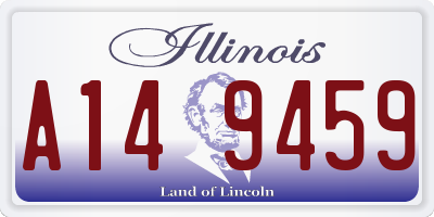 IL license plate A149459