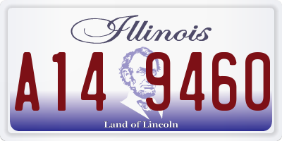 IL license plate A149460