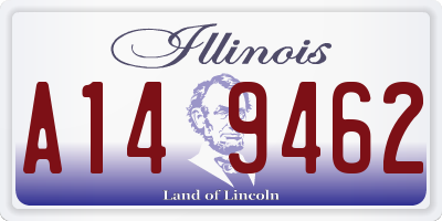 IL license plate A149462