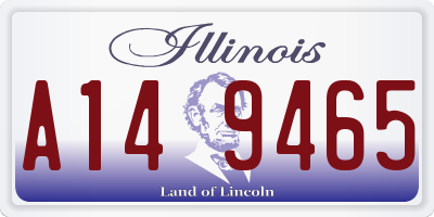 IL license plate A149465