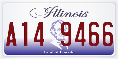 IL license plate A149466