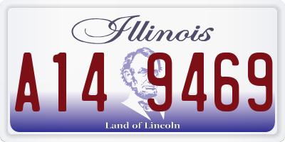 IL license plate A149469
