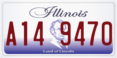 IL license plate A149470