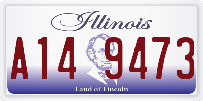 IL license plate A149473