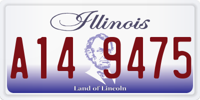 IL license plate A149475