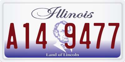 IL license plate A149477
