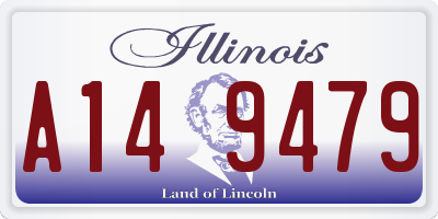 IL license plate A149479