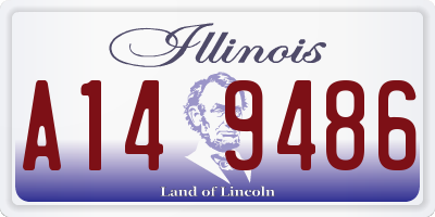 IL license plate A149486