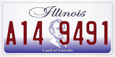 IL license plate A149491