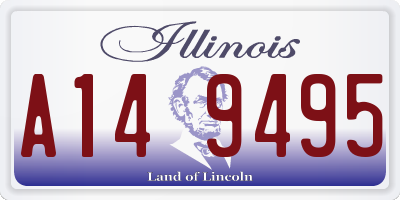 IL license plate A149495