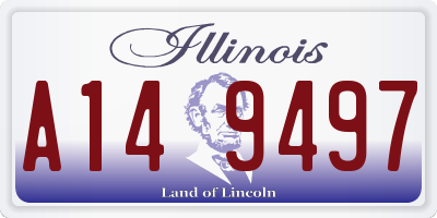 IL license plate A149497