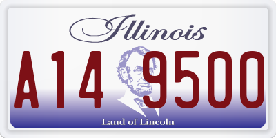 IL license plate A149500
