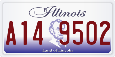 IL license plate A149502