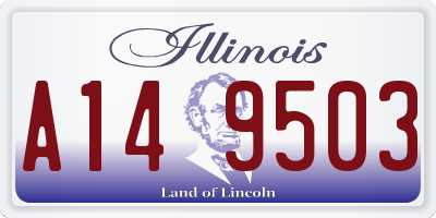 IL license plate A149503