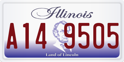 IL license plate A149505