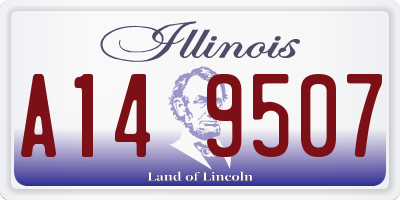 IL license plate A149507