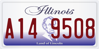 IL license plate A149508