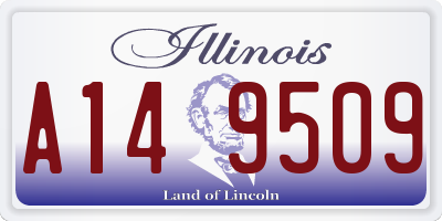 IL license plate A149509