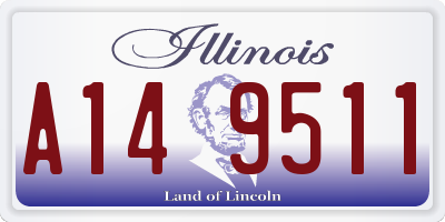 IL license plate A149511