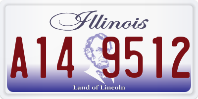 IL license plate A149512