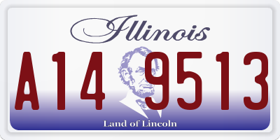 IL license plate A149513