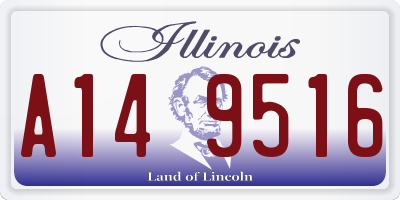 IL license plate A149516