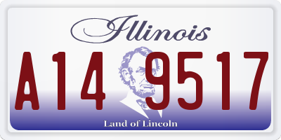 IL license plate A149517