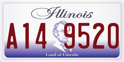 IL license plate A149520